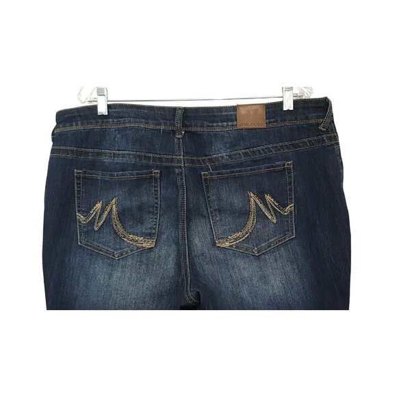 Maurices Jeans 20W Reg Boot Cut Dark Wash Stretch Denim - Picture 5 of 14